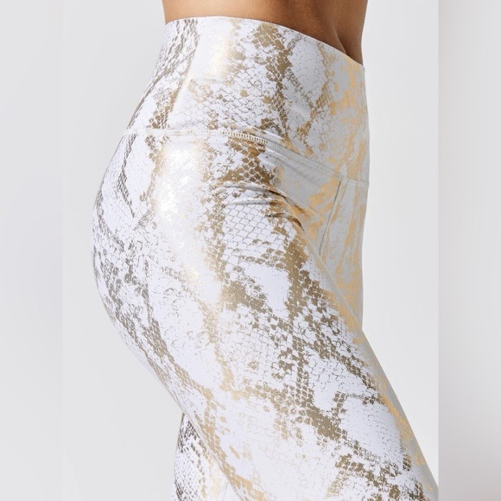 Carbon38 Metallic Snake High Rise Yoga Leggings S… - image 5